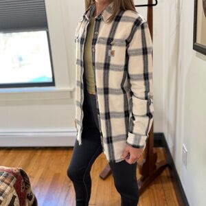 Carhartt Black and Cream Checkered Shirt